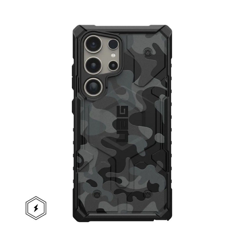 Samsung Galaxy S24 ULTRA Hülle Urban Armor Gear Pathfinder SE Magnet midnight camo 