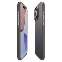 Apple iPhone 15 Pro Max Hülle Spigen Thin Fit Dunkles Blaugrau 