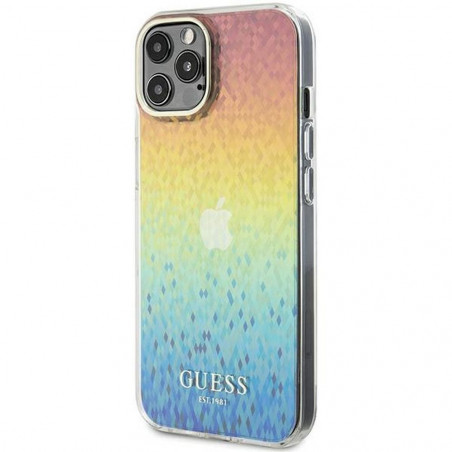 Apple iPhone 12 Hülle Guess IML Faceted Mirror Elegant  Disco schillernd