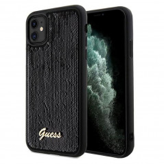 Apple iPhone 11 Hülle Guess Sequin Script Metal Elegant  Schwarz