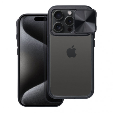 Apple iPhone XS Hülle Slider Schwarz