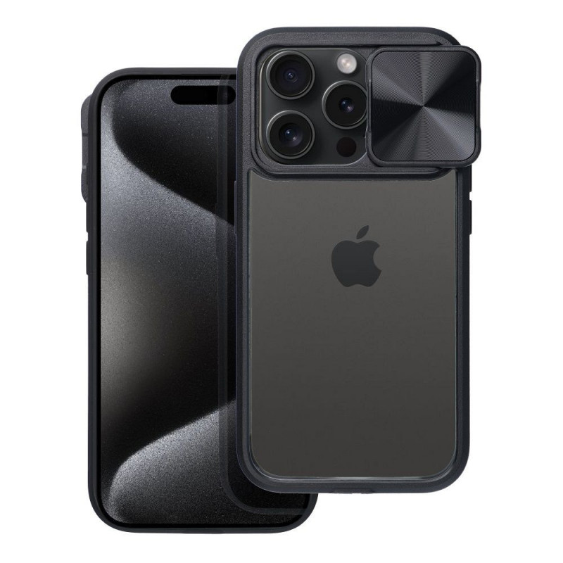 Apple iPhone XR Hülle Slider Schwarz 