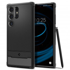 Samsung Galaxy S24 ULTRA Hülle Spigen Armor Kohlenstoff-Faser, Elegant  Schwarz