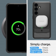 Samsung Galaxy S24 Hülle Spigen Armor Kohlenstoff-Faser, Elegant  Schwarz