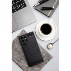 Samsung Galaxy A35 Hülle Carbon Elegant  Schwarz 