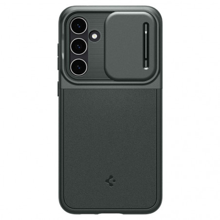 Samsung Galaxy S23 FE Hülle Spigen Optik Armor Abgrundgrün