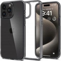 Apple iPhone 15 Pro Hülle Spigen Ultra Hybrid Kristallklar  Weltraumkristall 