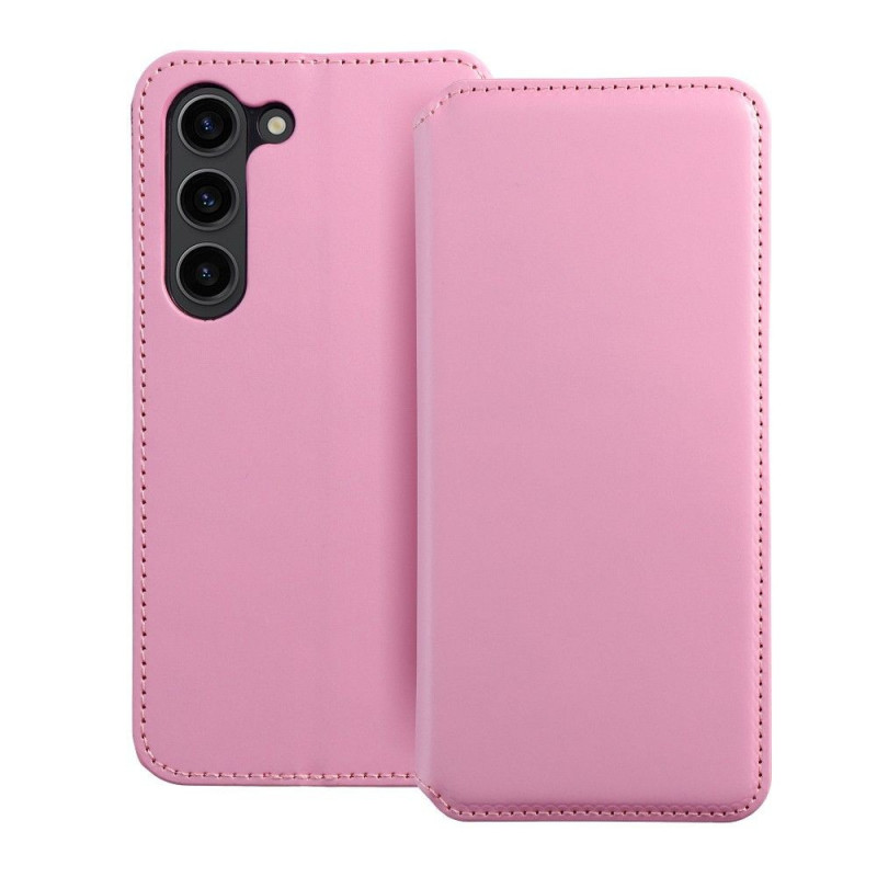 Samsung Galaxy S24 Book Handytaschen Dual Pocket book Hell-Pink 