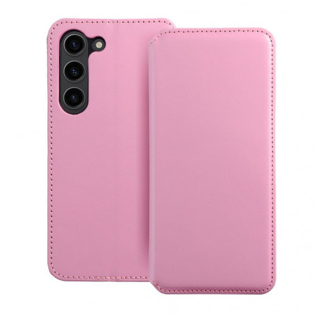 Samsung Galaxy S24 PLUS Book Handytaschen Dual Pocket book Hell-Pink