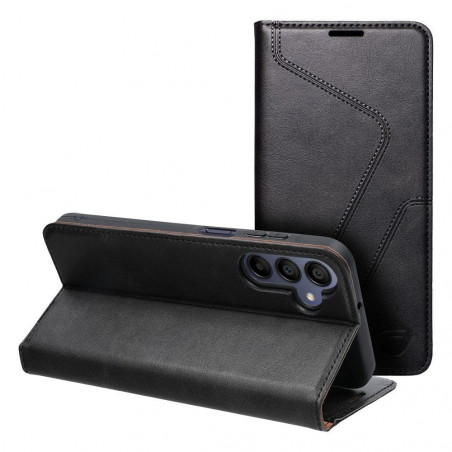 Samsung Galaxy A15 LTE Book Handytaschen Forcell F-PROTECT RFID Blocker Book Elegant  Schwarz