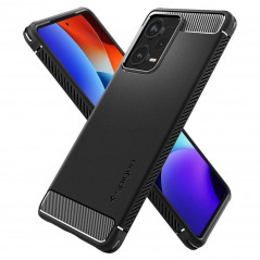 XIAOMI Redmi Note 12 Pro Plus 5G Hülle Spigen Armor Kohlenstoff-Faser, Elegant  Schwarz