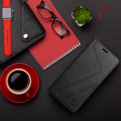 XIAOMI Redmi Note 13 4G Book Handytaschen Forcell F-PROTECT RFID Blocker Book Elegant  Schwarz 