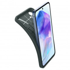 Samsung Galaxy A55 Hülle Spigen  Liquid Air Abgrundgrün 