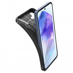 Samsung Galaxy A55 Hülle Spigen Armor Kohlenstoff-Faser, Elegant  Schwarz