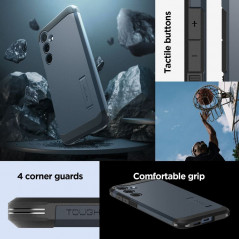 Samsung Galaxy A55 Hülle Spigen Tough Armor Metallplatte 