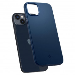 Apple iPhone 14 Hülle Spigen Thin Fit Navy blau 