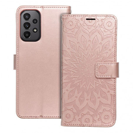 Samsung Galaxy A23 5G Book Handytaschen MEZZO Book Mandala  Roségold 