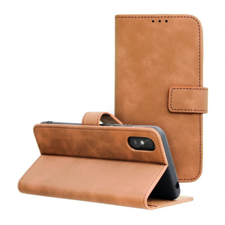 XIAOMI Redmi 9A Book Handytaschen TENDER Book Braun 