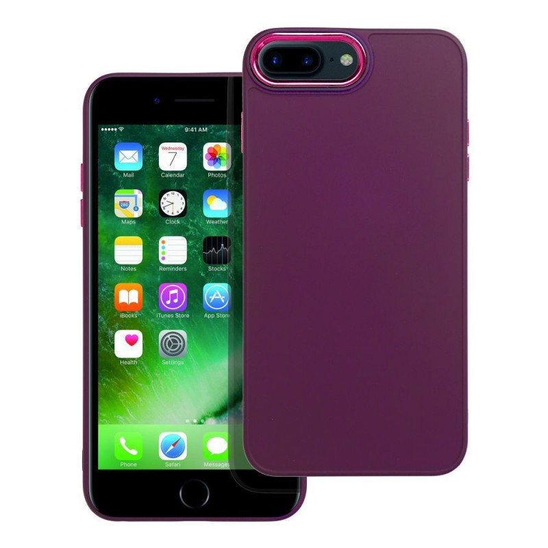 Apple iPhone 8 Plus Hülle FRAME Elegant  Lila (Purple) 