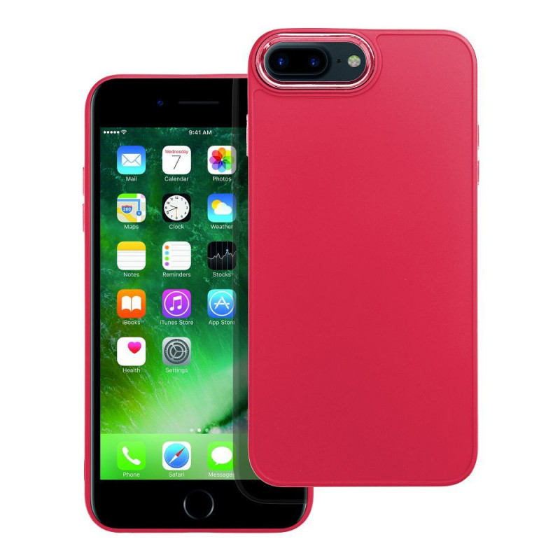 Apple iPhone 8 Plus Hülle FRAME Elegant  Magenta 