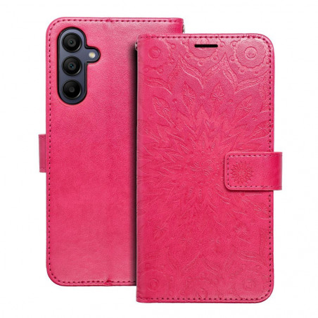 Samsung Galaxy A15 LTE Book Handytaschen MEZZO Book Mandala  Magenta 