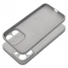 Apple iPhone 15 Pro Max Hülle Silicone Mag Cover MagSAFE  Titan 