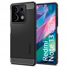 XIAOMI Redmi Note 13 5G Hülle Spigen Armor Kohlenstoff-Faser, Elegant  Schwarz