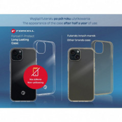 Apple iPhone 13 Hülle Forcell F-Protect Long Lasting Durchsichtbar 