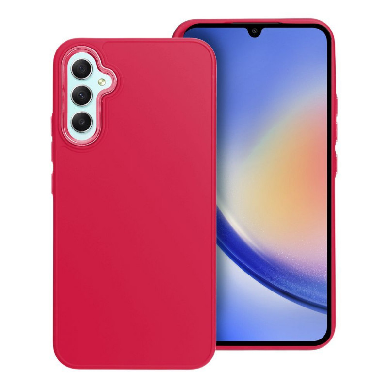 Samsung Galaxy A34 Hülle FRAME Elegant  Magenta 