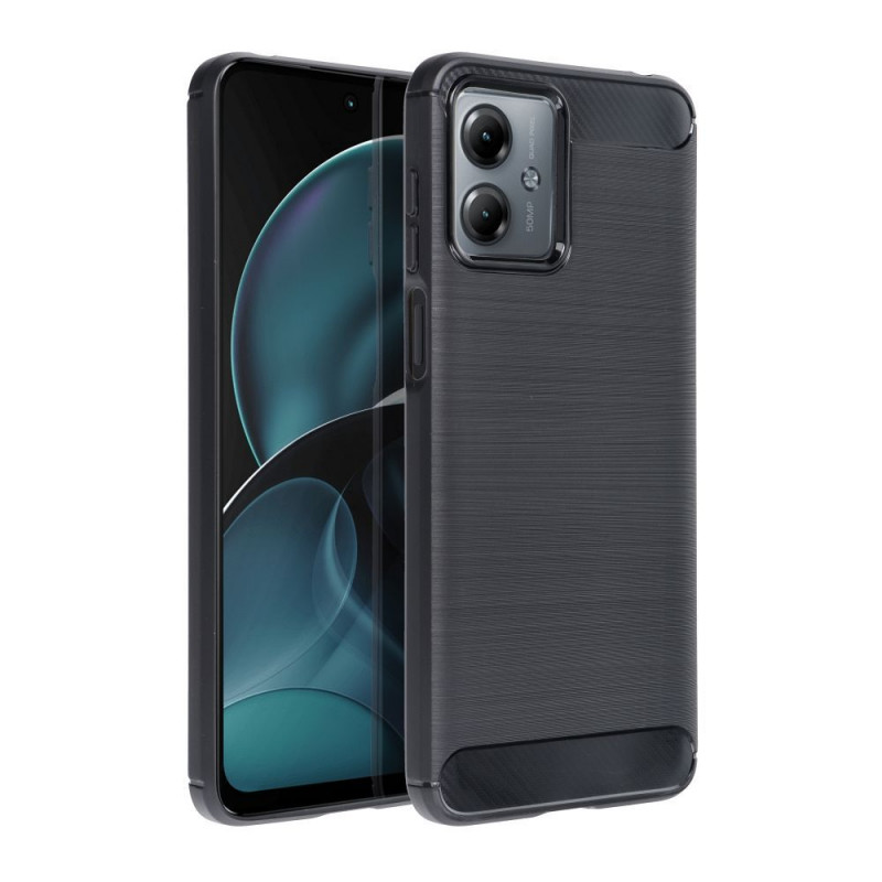 Motorola Moto G14 Hülle Carbon Elegant  Schwarz 