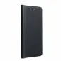 Samsung Galaxy A34 Book Handytaschen LUNA Book Carbon Kohlenstoff-Faser, Elegant  Schwarz 