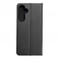 Samsung Galaxy A54 Book Handytaschen LUNA Book Carbon Kohlenstoff-Faser, Elegant  Schwarz 