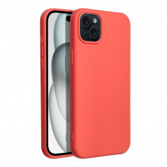 Apple iPhone 15 Plus Hülle Silicone Elegant  Pfirsich