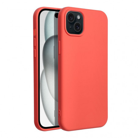 Apple iPhone 15 Plus Hülle Silicone Elegant  Pfirsich