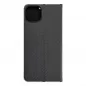 Apple iPhone 15 Plus Book Handytaschen LUNA Book Carbon Kohlenstoff-Faser, Elegant  Schwarz 