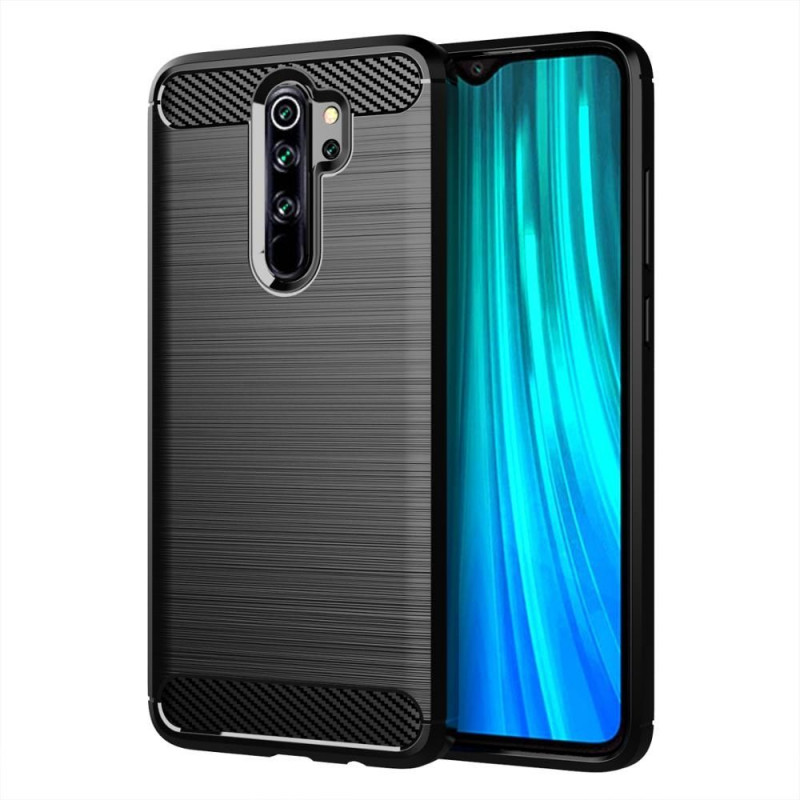 XIAOMI Redmi Note 8 Pro Hülle Carbon Elegant  Schwarz 