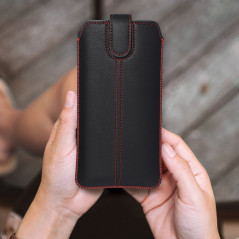 Apple iPhone XR Universaletui Pocket Case Ultra Slim M4 Schwarz 