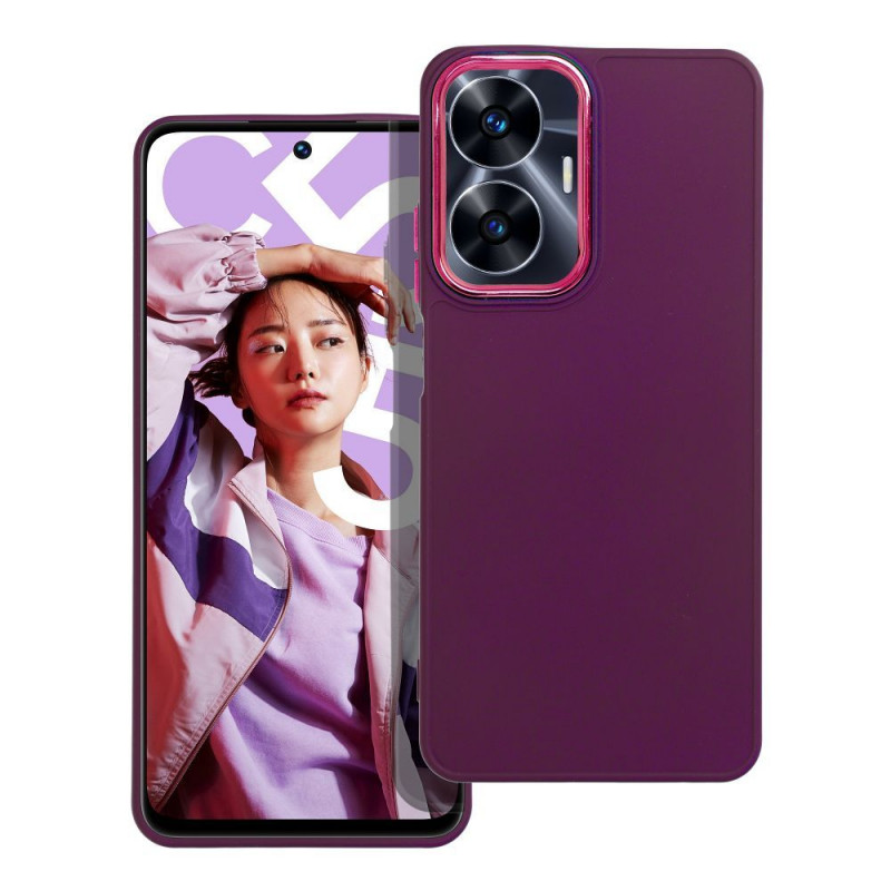 realme C55 Hülle FRAME Elegant  Lila (Purple) 