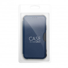 Samsung Galaxy S24 Book Handytaschen Razor Book Kohlenstoff-Faser, Kohlenstoffmuster  Blau 