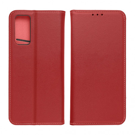 Samsung Galaxy S24 ULTRA Book Handytaschen Leather case SMART PRO Elegant  Rotwein