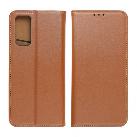 Samsung Galaxy S24 Book Handytaschen Leather case SMART PRO Elegant  Braun 