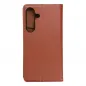 Samsung Galaxy S24 Book Handytaschen Leather case SMART PRO Elegant  Braun 