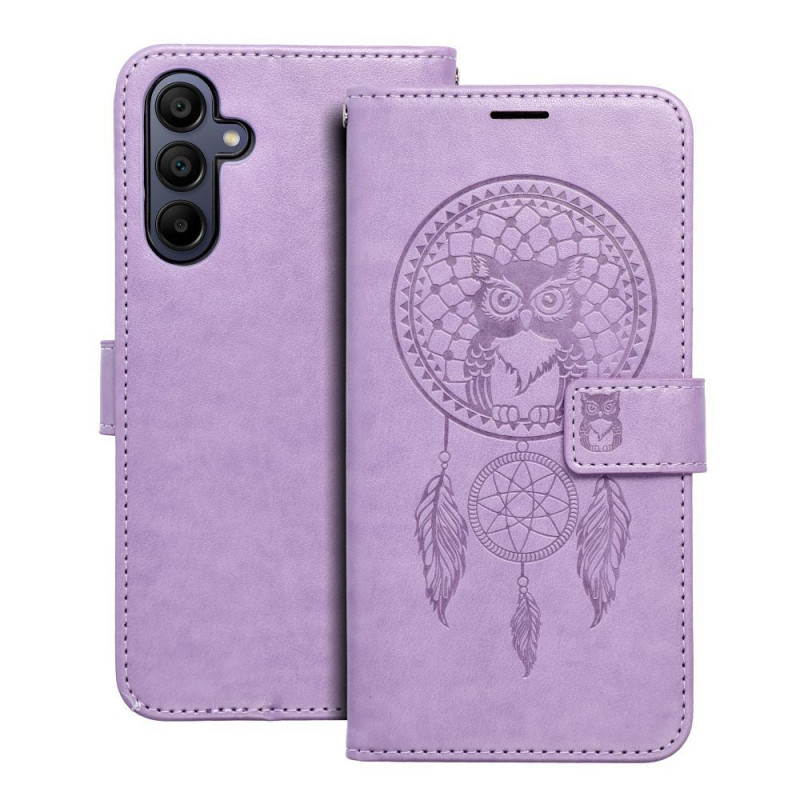 Samsung Galaxy A15 5G Book Handytaschen MEZZO Book Traumfänger  Lila (Purple) 