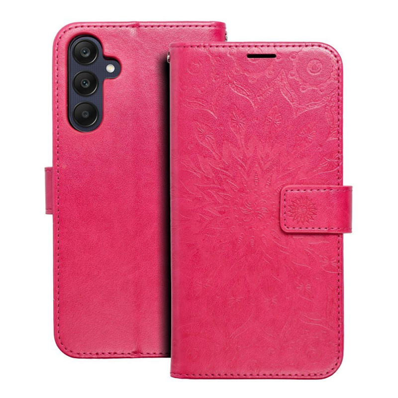 Samsung Galaxy A25 5G Book Handytaschen MEZZO Book Mandala  Magenta 