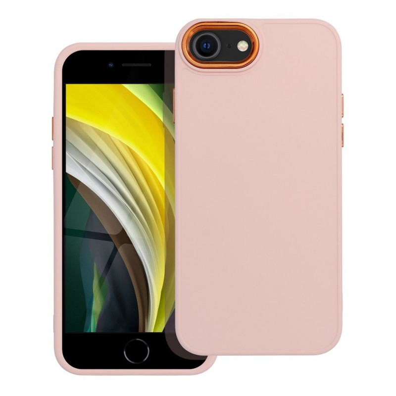 Apple iPhone SE 2020 Hülle FRAME Elegant  Puderrosa 