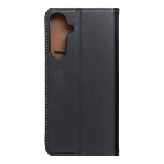 Samsung Galaxy A55 Book Handytaschen Leather case SMART PRO Elegant  Schwarz 