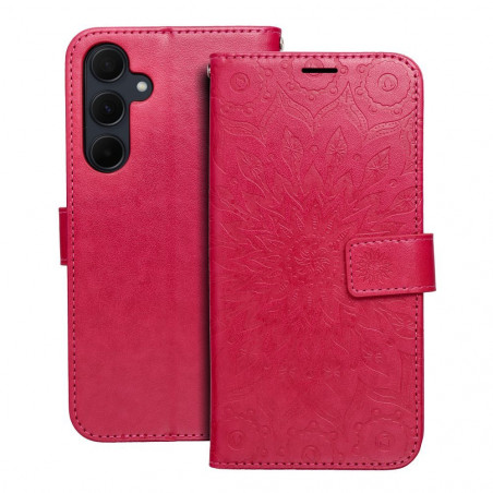 Samsung Galaxy A35 Book Handytaschen MEZZO Book Mandala  Magenta 