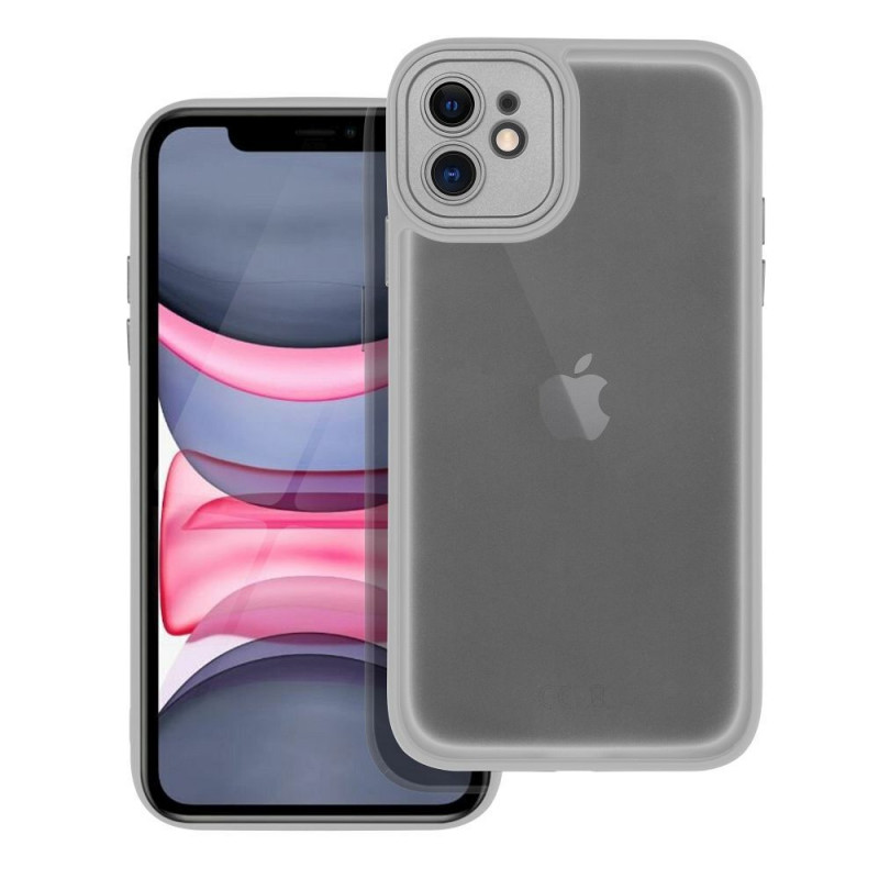 Apple iPhone 11 Hülle VARIETE Elegant  Stahl 