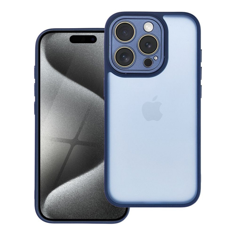 Apple iPhone 15 Pro Hülle VARIETE Elegant  Navy blau 