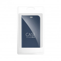 Samsung Galaxy S23 FE Book Handytaschen LUNA Book Carbon Kohlenstoff-Faser, Elegant  Blau 